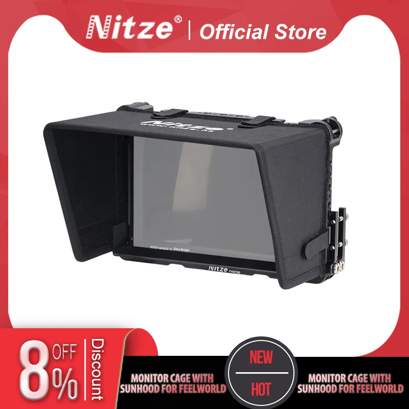 

NITZE MONITOR CAGE WITH SUNHOOD FOR FEEL WORLD FW279S - TP2-FW279S