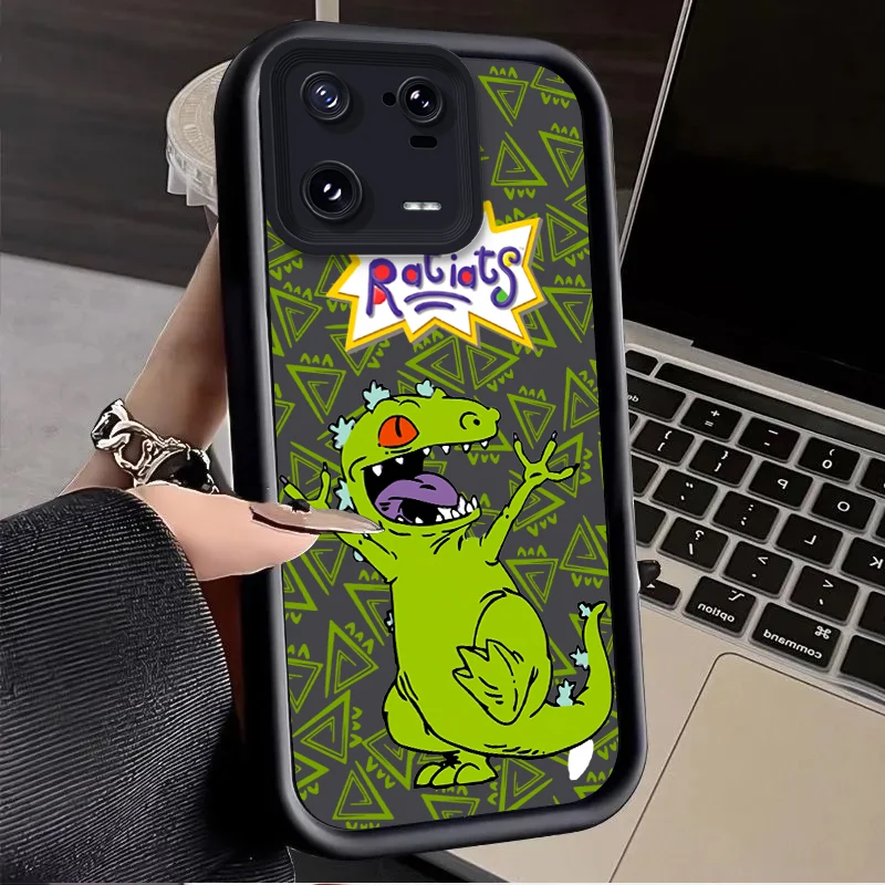 Чехол R-Rugrats для Xiaomi Mi 14 13 13T 12 12T 11 11T Pro Lite 12X 12S POCO F6 F5 X5 X3 NFC Liquid Soft Silicone Back Cover Funda