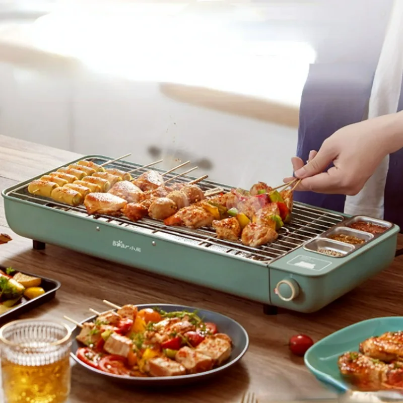 

Уличный мини-гриль для кемпинга, домашняя машина для шпажки, домашний буфет для некурения, шпажки из ягненка, гриль для барбекю, Электрический Корейский барбекю