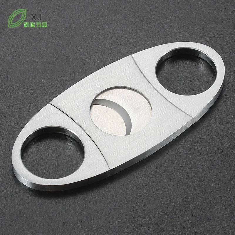 

Stainless steel double blade cigar scissors Modern simple cigar scissors Cigar cigarette cutter
