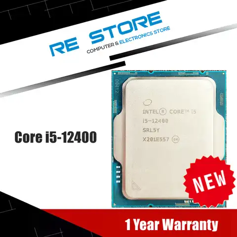Процессор Intel Core i5-12400 i5 12400 2,5 ГГц 6-ядерный 12-поточный ЦПУ 10 нм L3 = 18M 65 Вт LGA 1700 новый, без охладителя