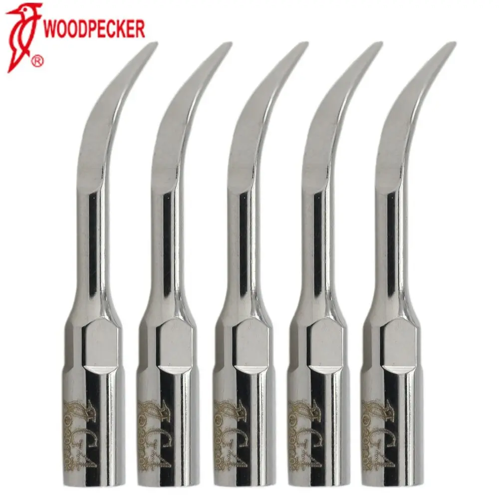 5PCS Original Woodpecker Dental Scaler Tip Ultrasonic Scaling G4 EMS Compatible