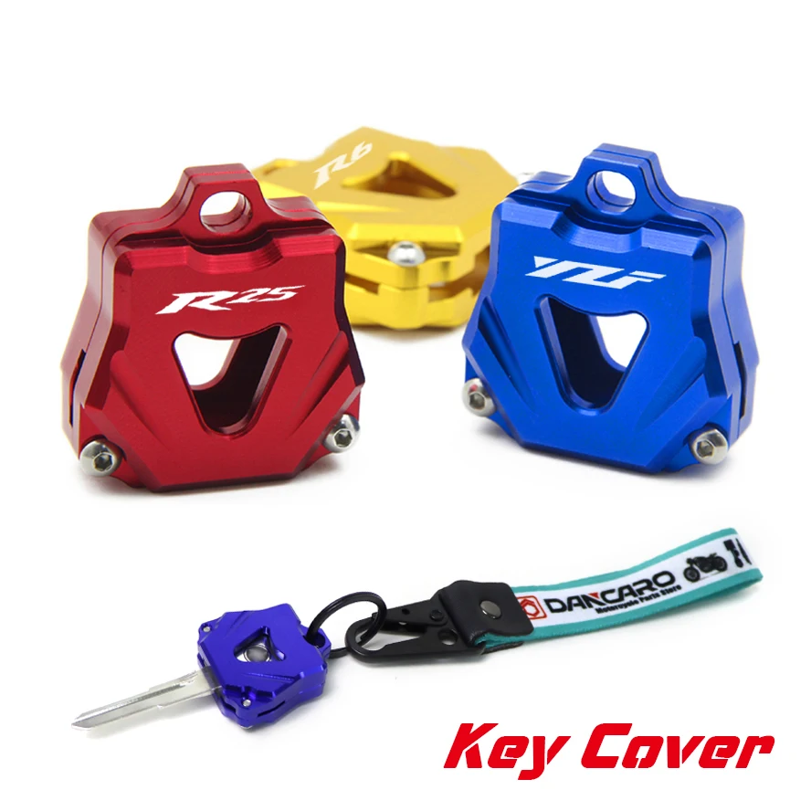 Крышка для ключа мотоцикла CNC, чехол для Yamaha YZF R25 R6 R6S R3 R1 R1M R1S R15 FZ6 FZ16 FZ07 FZ09 XSR MT, аксессуары