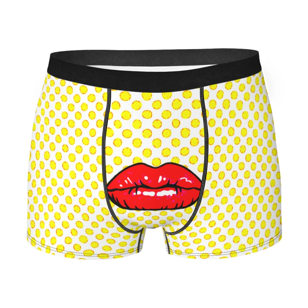 

Lips Men Boxer Briefs Underwear Andy Warhol Highly Breathable High Quality Sexy Shorts Gift Idea