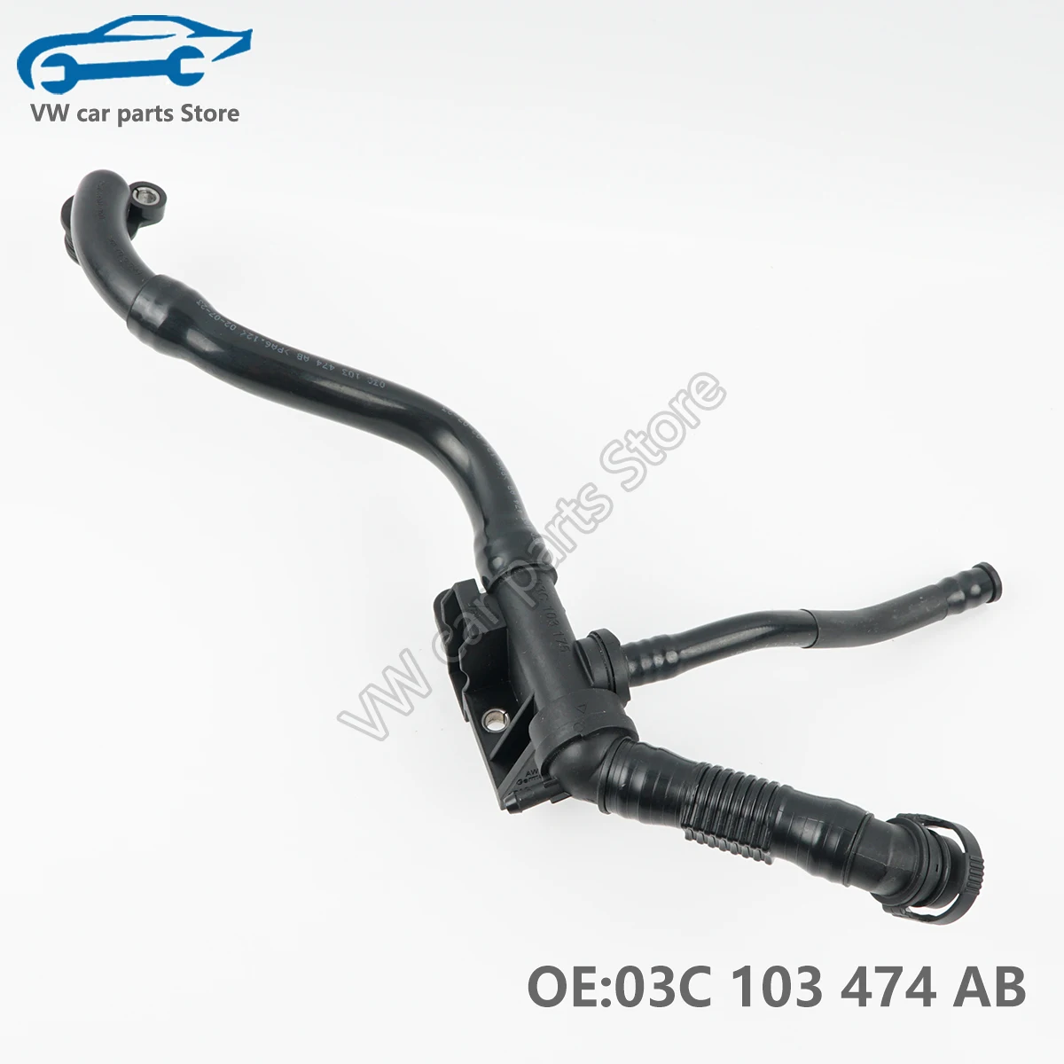 Фото 03C 103474 AB для EA111 Audi A1 VW EOS Scirocco Golf Tiguan Passat Touran Beetle Jetta выхлопная труба вентиляционного канала 03C 103 474 K №2