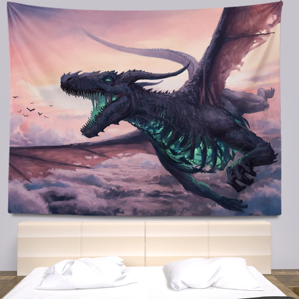 Dragon tapestry large fabric wall tapestries Bohemia decoration Anime tapestry Home decoration Tapestry aesthetics tapestry wall