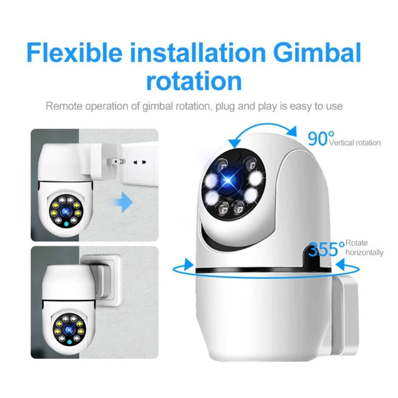 

Indoor Security Camera Wireless Baby Monitor Support Night-Vision 2-Way Intercom Motion Detection and Real-time Alerts K1KF