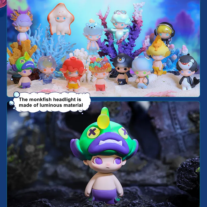 Детские игрушки оригинальная серия Popmart Dimoo для аквариума модель подтверждения