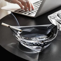 european style crystal glass ashtray home fashion decoration living room office cigar ashtray