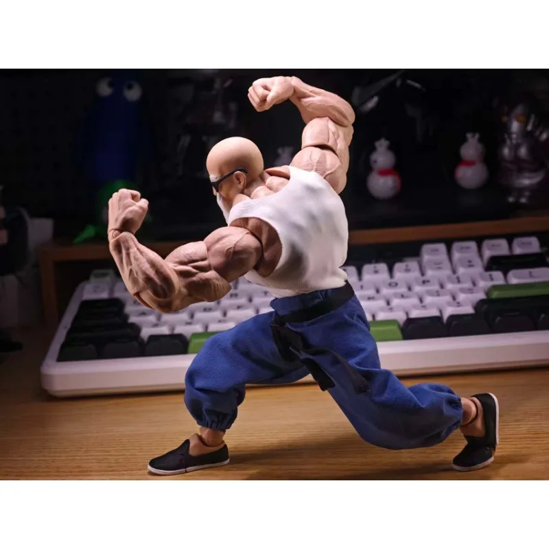 Масштаб 112, аниме Dragon Ball Master Roshi, белый жилет, желтыесиние шаровары, модель одежды для 6-дюймовых фигурок мужского солдата, тело (art.: 3920d4364f6fe) - 3920d4364f6fe