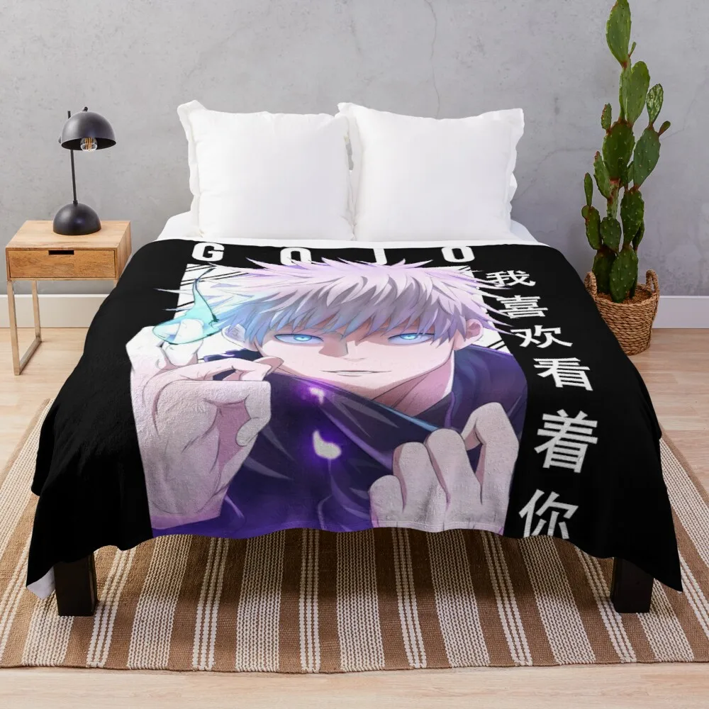 

Игрушечное одеяло из аниме «джутсу касин-Сатору годжо», пушистое одеяло, мягкое одеяло