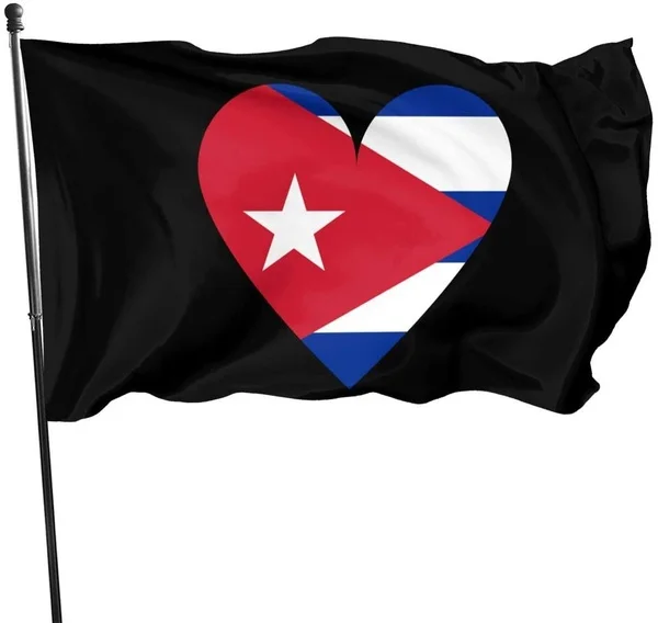 

Soft Cuba Heart Flag Super Polyester Flag 3x5 Ft