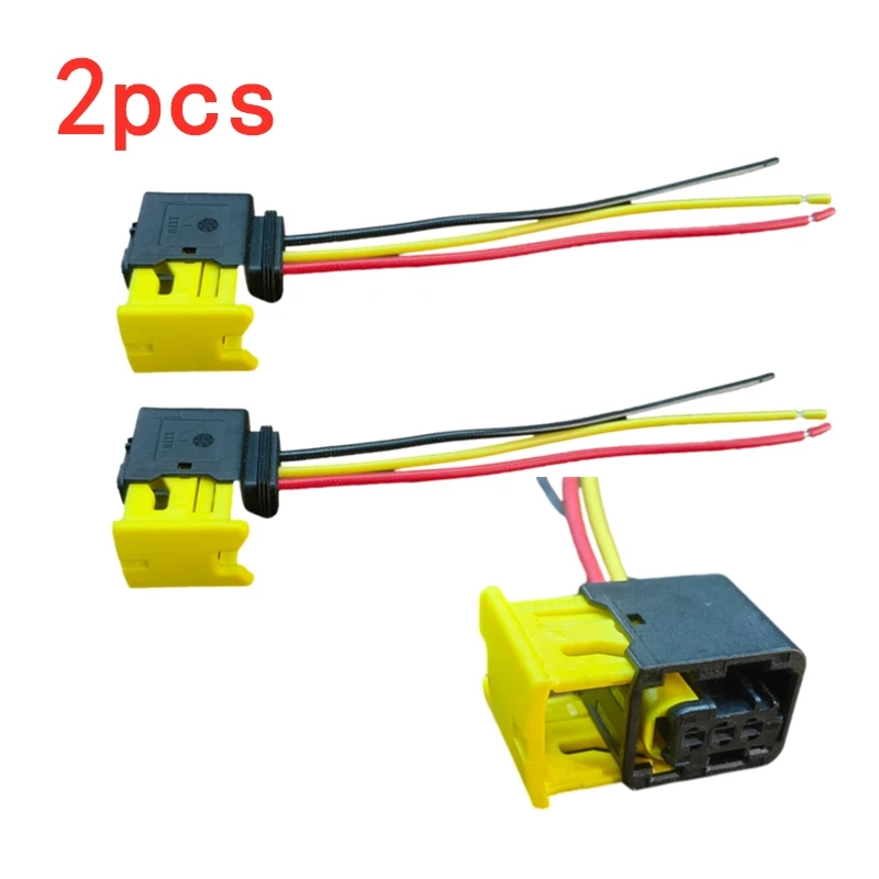 

2Pcs 3Pin Connector Plug Wire For For For scania truck R650 G500 S730 S500 P500 For Scania fog lights