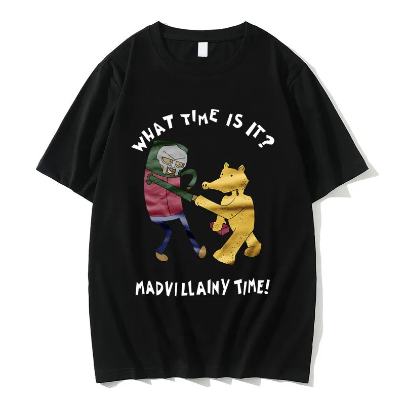 

Rapper MF Doom Madlib Madvillainy Tshirt Quasimoto Print T Shirts Men Casual Rap Oversized Tees Male Hip Hop Funny Short Sleeve