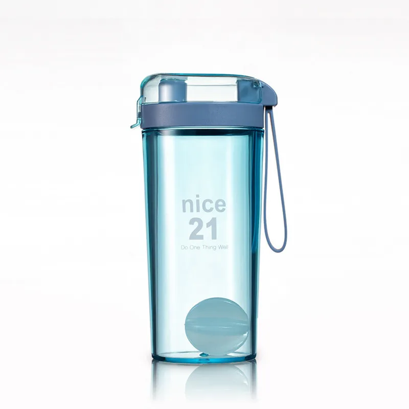 400ml Shaker Gym Water Bottles Portable Protein Cup Cocktail Blender Drinking Container Sports Supplements Plastic Bodybuilding