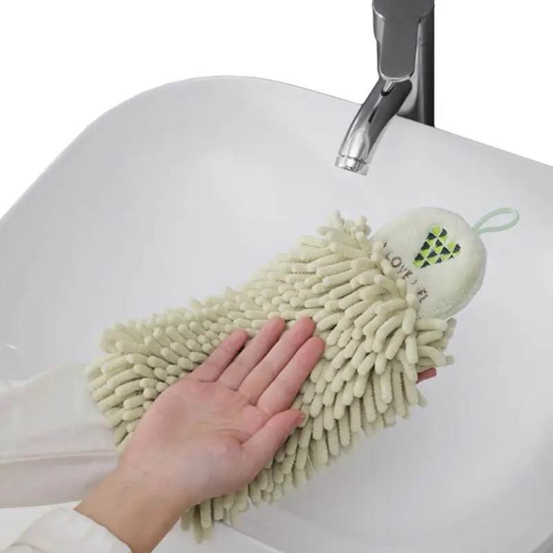 

Chenille Kitchen Square Towel Lanyard Kitchen Water Absorbing Washcloth Square Washcloth Table Rags For Kitchen Living Room