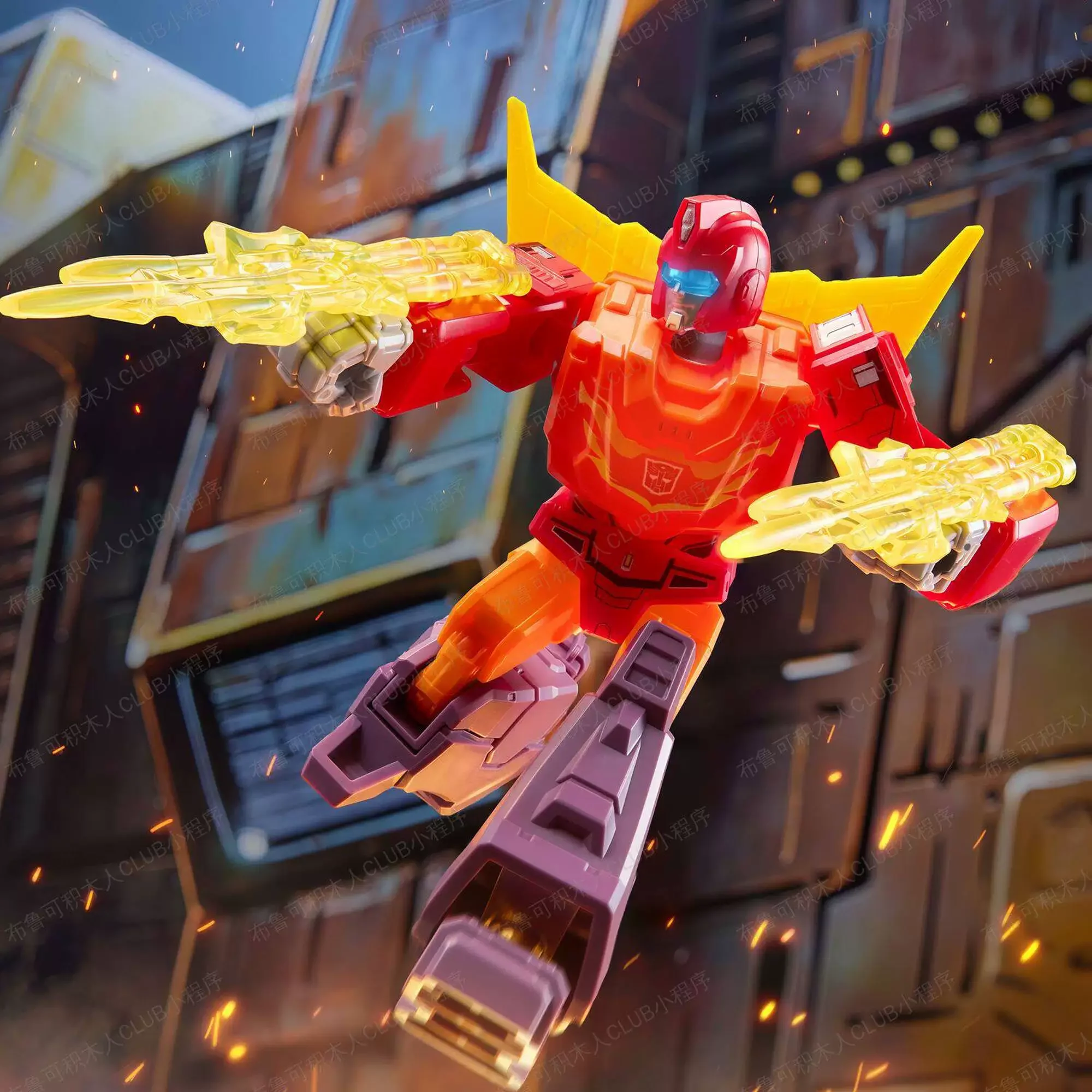 Фото Новая игрушка-трансформер Brooke Brick Man, светящаяся версия 5-го поколения, OP MG, слепая коробка, светящаяся сборная фигурка Brick Man №5