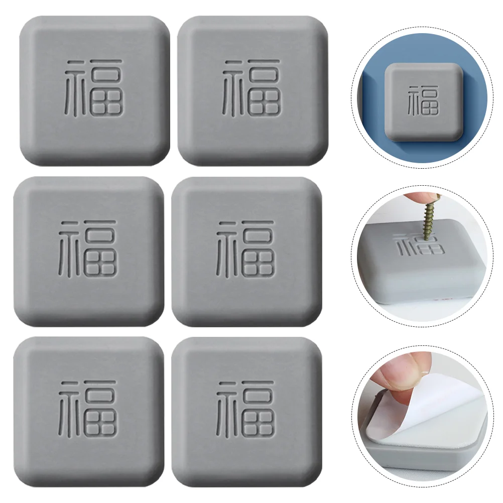 

10 Pcs Crash Pad Door Knob Protector Cabinet Door Stoppers Door Handle Door Pad Pvc Wall Bumper Guards Silicone Bumpers