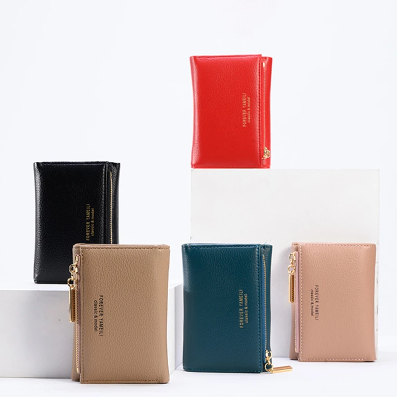 

Women Wallet Small Cute Wallet Women Short Leather Women Wallets Zipper Purses Portefeuille Female Purse Clutch