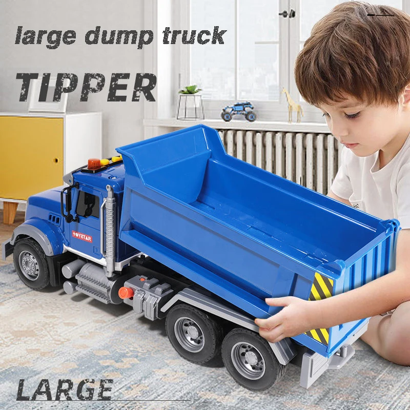 Oversized dump truck simulation engineering vehicle large truck children's transport truck car model boy toy gift