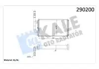 

0287881AB for heater radiator TRANSIT 2,0///T15 (aluminum BRAZING)