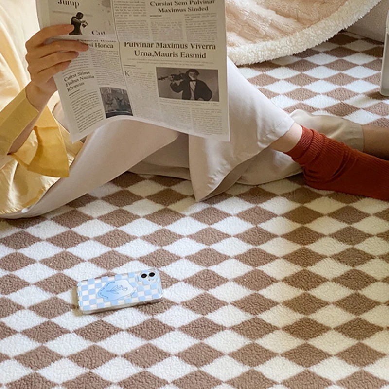 Удобный ковер Ins в скандинавском стиле для большой гостиной модный Мягкий