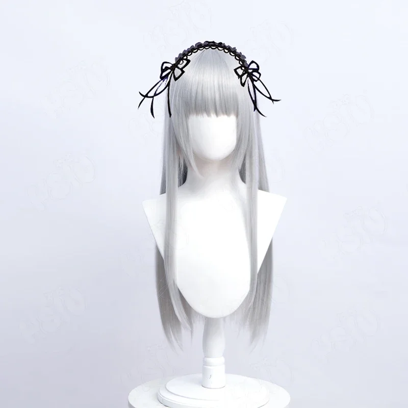 Rozen Maiden suigintou косплей парик Серебряные длинные волосы ртутная лампа Косплей