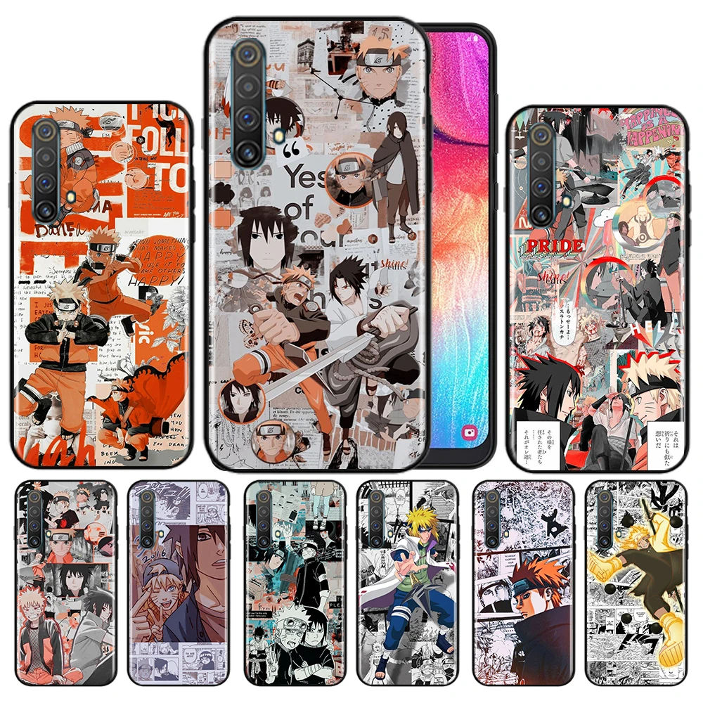 

Naruto manga style poster Phone Case For OPPO Reno 7 6 5 4 3 SE Z F Pro Plus 4G 5G Black Silicone TPU Cover