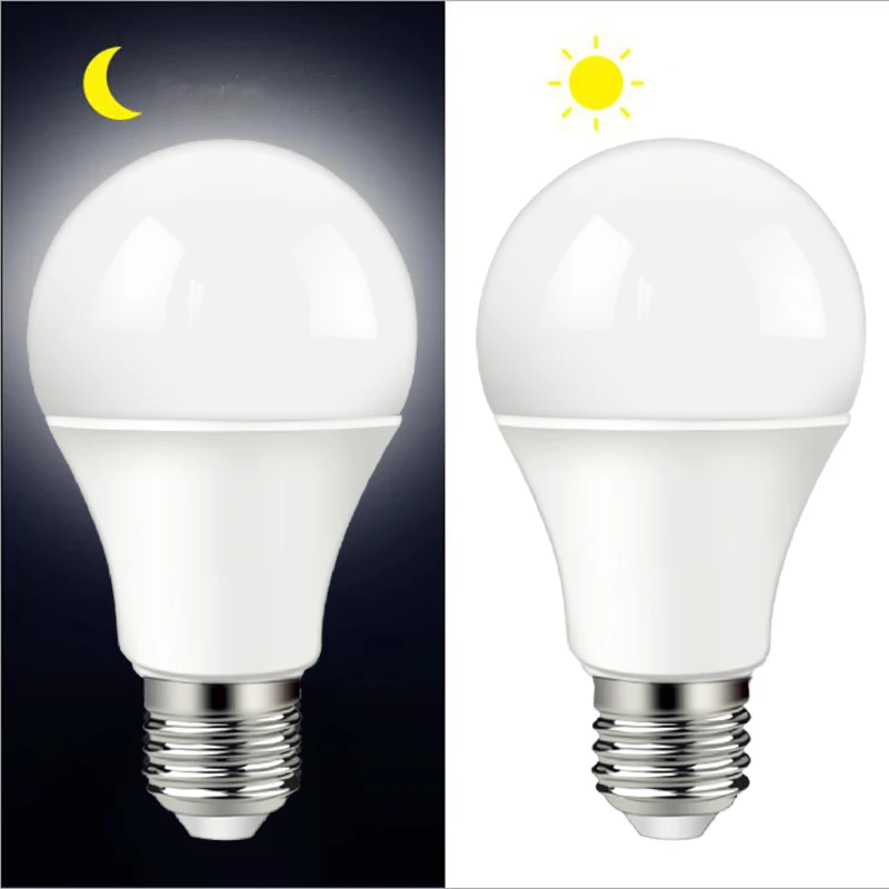 

1-10PCS LED Dusk To Dawn Sensor Light Bulb A60 220V 10W E27 B22 Garden Corridor Decor Night Lights Light Sensor Night Lamp