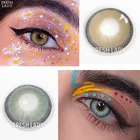 Контактные линзы FRESH LADY в официальном цвете для глаз, Гималайская естественная годовая 1 пара цветных мягких красивых макияжных учеников с контейнером