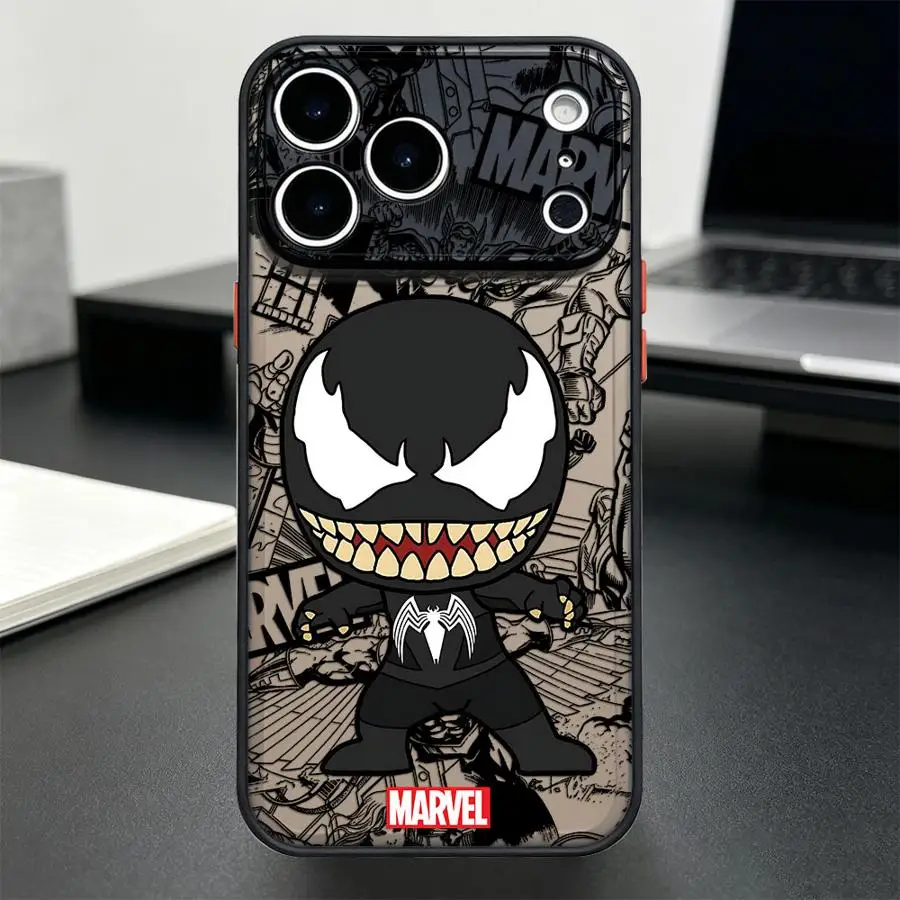 Фото Чехол Deadpool Venom для iPhone 17 Pro Max 15 17e 12 13 Mini Air 14 XS XR 11 16 Plus 7 8 SE, задняя крышка-накладка для телефона №1