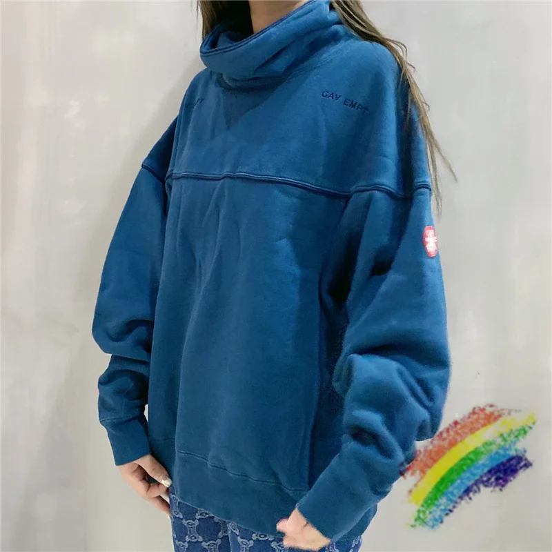 

Cavempt C.E 20AW OVERDYE DEVIDE STAND COLLAR SWEAT Crewneck Men Woman 1:1 High Quality Sweatshirts Cav Empt Hoodies
