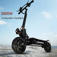 euukus stocks 60v5600w electric scooter 11 inch fat tire foldable cross country high speed dual drive motor e scooters adults