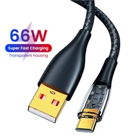 6a 66w usb c cable for samsung xiaomi redmi poco huawei fast charging cable type c charger phone data cord wire