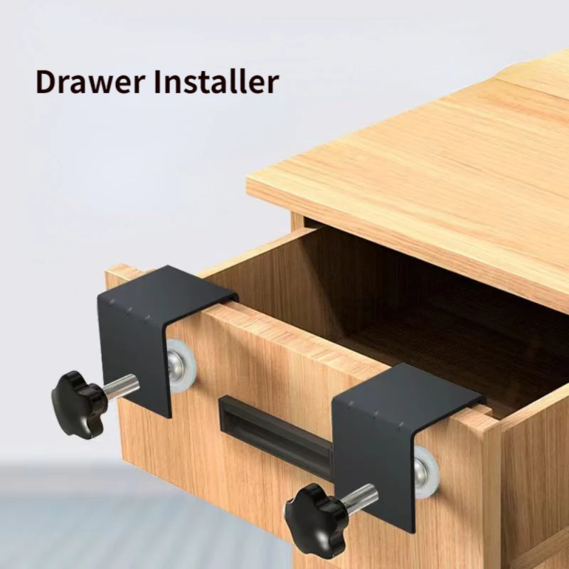 

1pc New Steel Drawer Front Installation Clamps Woodworking Jig Drawer Panel Clips Cabinet Tool Home Furniture Accessories Tools