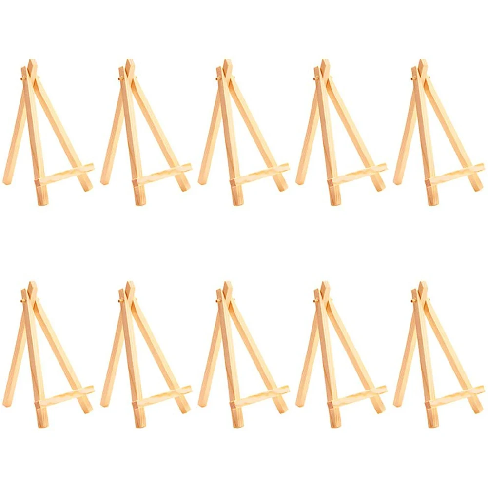 

40 Mini DIY Wooden Frame Artist Wooden Easel Wedding Table Card Stand Display Stand Party Decoration 15X8cm Easel
