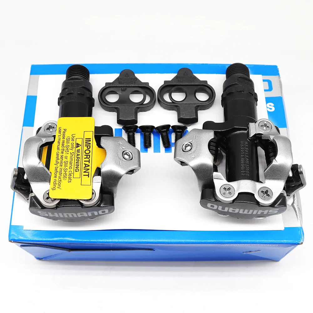 SHIMANO DEORE PD M520 MTB велосипедная педаль двухсторонняя черно-белая самоблокирующаяся