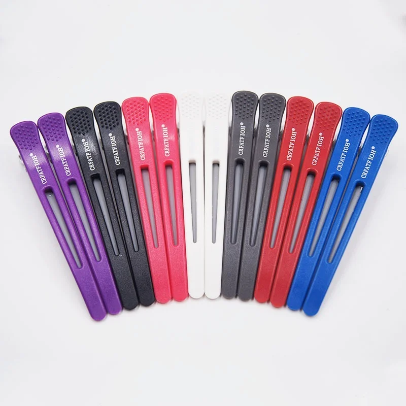 

6Pcs Alligator Hair Clips Pro Salon Hairdressing Clamps Clips Rubber Hair Sectioning Clip Crocodile Hairpin Styling Accessories