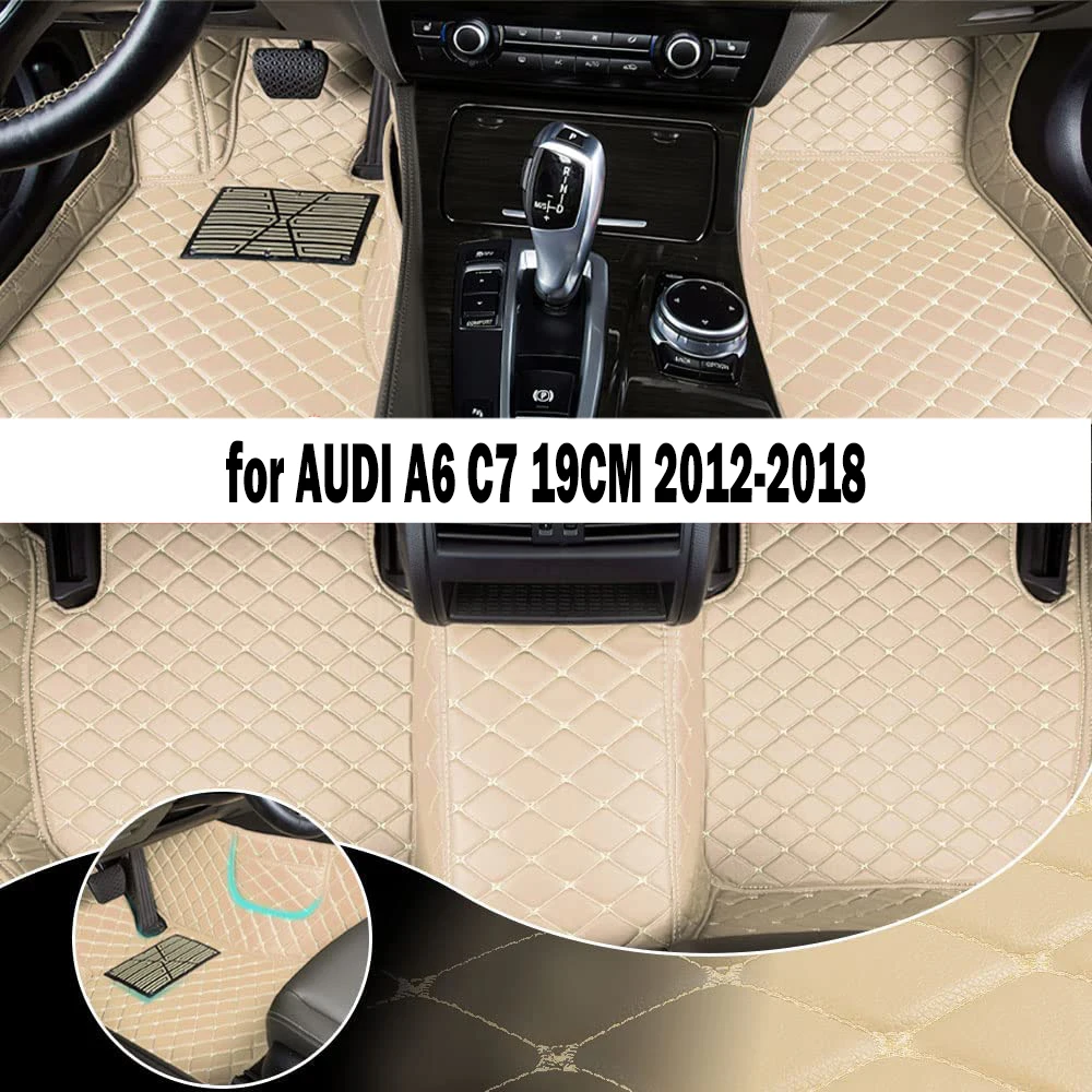 

Автомобильный напольный коврик для AUDI A6 C7 19 см 2012-2018, обновленная версия, аксессуары для ног, ковры
