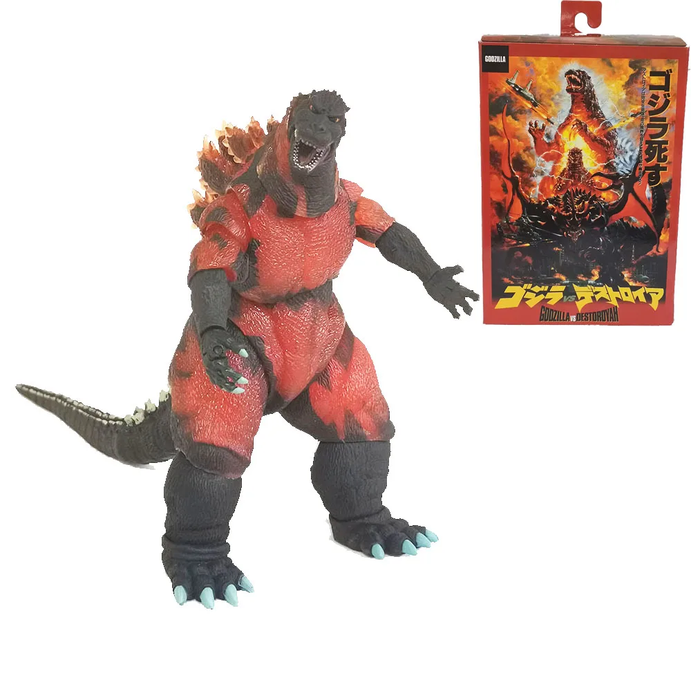 

Экшн-фигурка "король монстров" 1995, горящая Godzilla, фигурка героя фильма Gojira, фигурка, 18 см, Подвижная кукла-Динозавр из ПВХ, игрушки для мальчиков