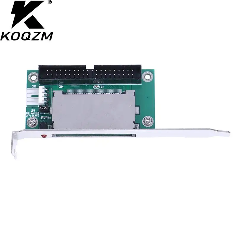 

40-Pin CF Compact Flash Card To 3.5 IDE Converter Adapter PCI Bracket Back Panel Computer Connector And Connections