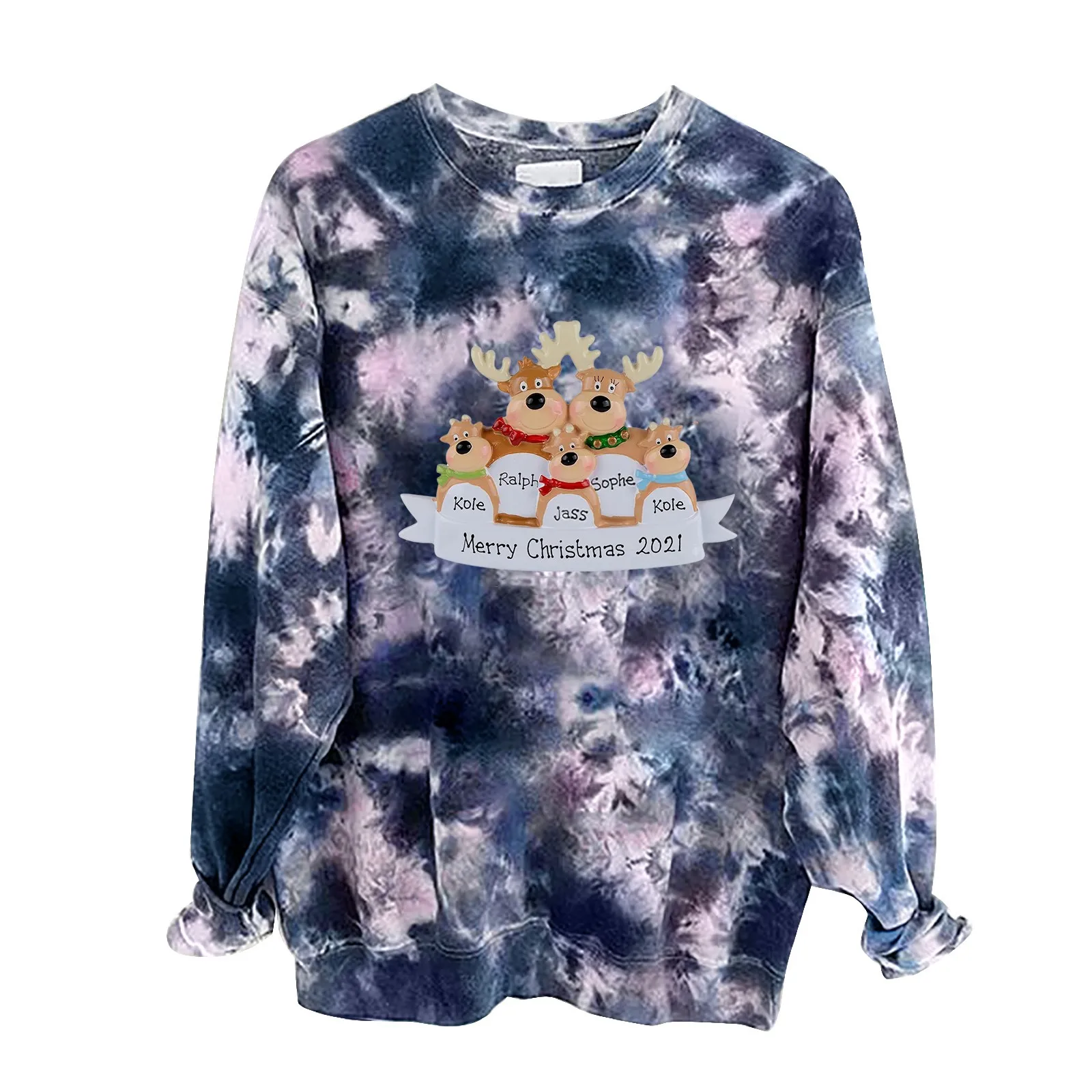 

Women's Sweatshirt Christmas Hoodie Top Art Long Sleeve Sweater Knit Top Athletic Sports Jackets