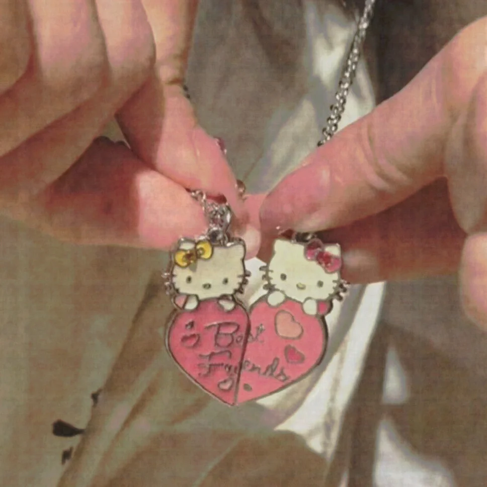 

Kawaii Sanrio Necklace Anime Hello Kitty Cute Cartoon Sweet Girl Heart Pendant Girlfriend Necklace Lover Necklace Creative Gift