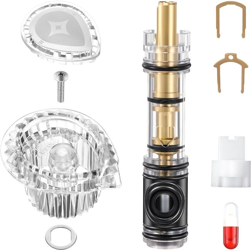 Фото Комплект для замены ручки смесителя BYBS для Moen 1225/1225B и 96797, включая картридж и стандартную однорычажную ручку для ванны и душа №1