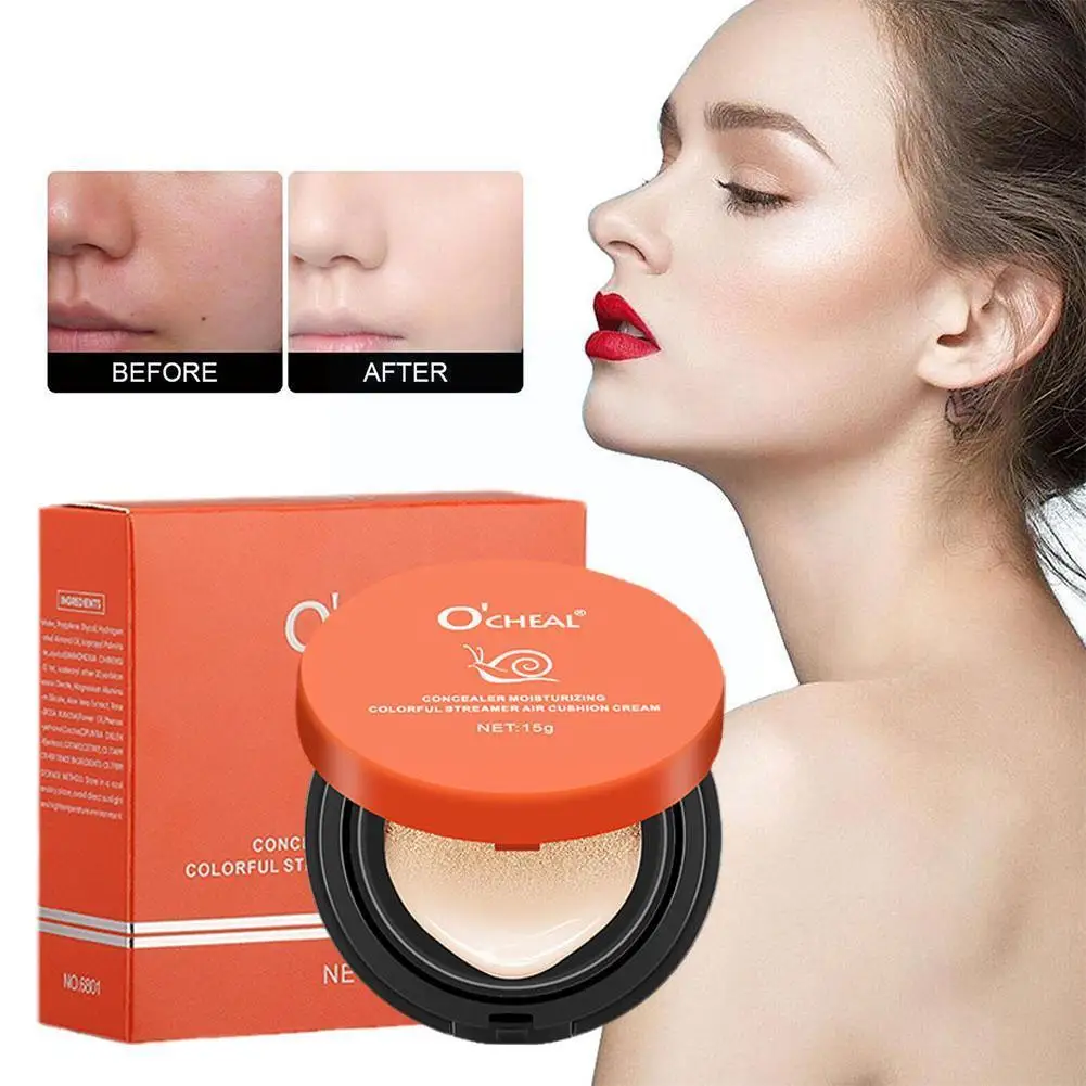 

OCHEAL Snail Cushion BB Cream Long Lasting Face Repairing&Moisturizing For Girl Make Up Facial Beauty Makeup N7N6
