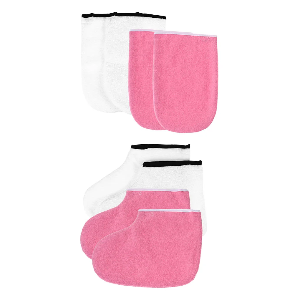 

Wax Paraffin Gloves Foot Hand Cover Spa Care Covers Heat Booties Bath Sock Insulated Mittens Socks Female Mitts Kits Liners Tool