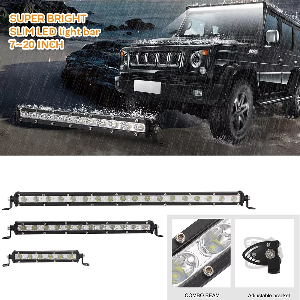 

Super bright 6D Lens 7/13/20 inch 30W 60W 90W LED Work Light Bar 4x4 Offroad LED Work Light for Tractor Boat 4WD Trucks SUV