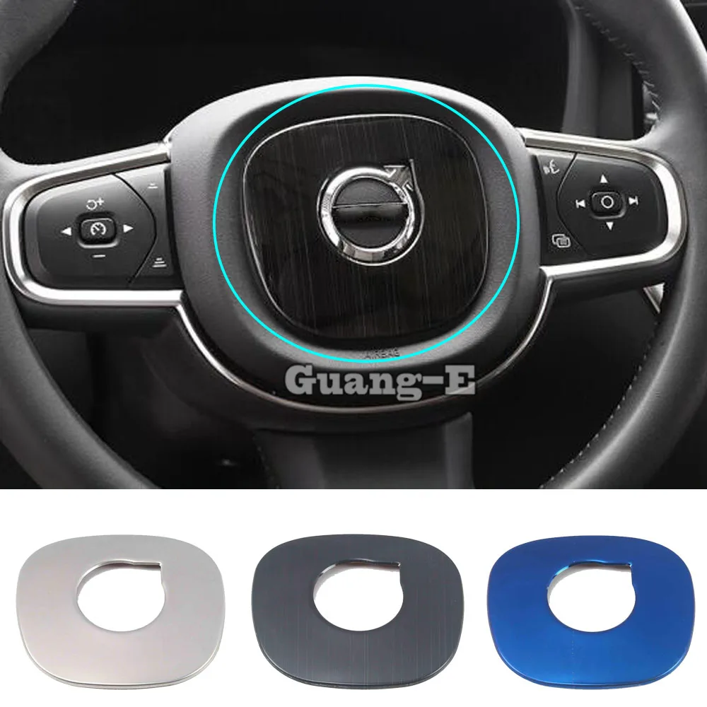 

Для Volvo XC60 2018 2019 2020 2021 автомобильная ручка Стайлинг крышка из нержавеющей стали рулевое колесо фотолампа рамка 1 шт.