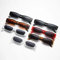 2022 vintage rectangle sunglasses small square sun glasses new brand designer fashion colorful eyewears for female uv400