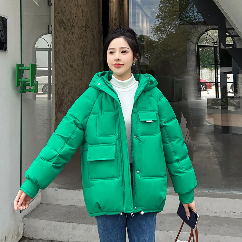 New High Quality Winter Jacket Women Fashion Hooded Jackets Winter Warm Women Coat Clothing Casual Short Parkas